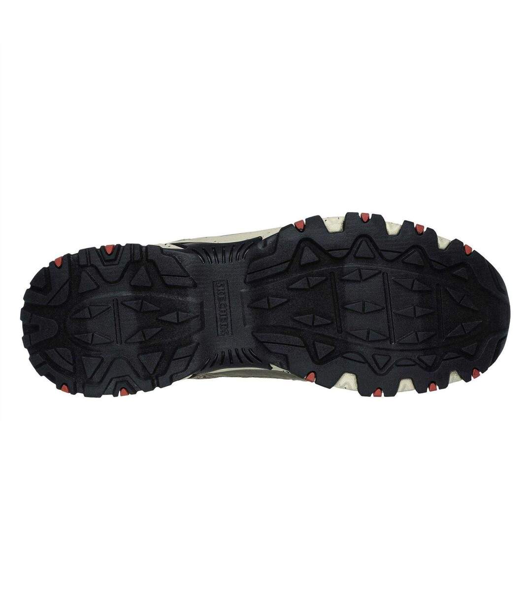 Mens Hillcrest Logo Leather Walking Boots Natural Black Skechers-4
