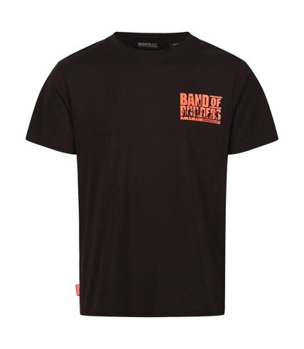 Regatta Mens Band Of Builders Marl T-Shirt (Black)