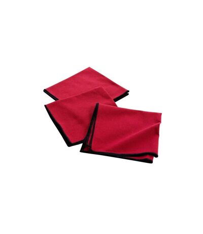 Lot de 3 Serviettes de Table Mistraline 40x40cm Bordeaux