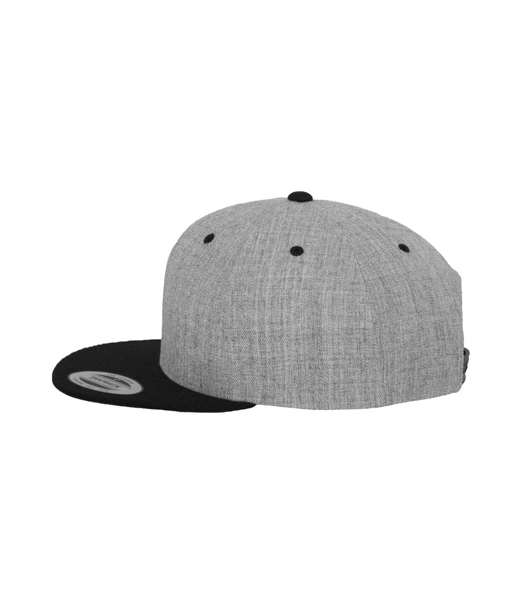 Classic Two Tone Cap Heather Grey Black Flexfit-3