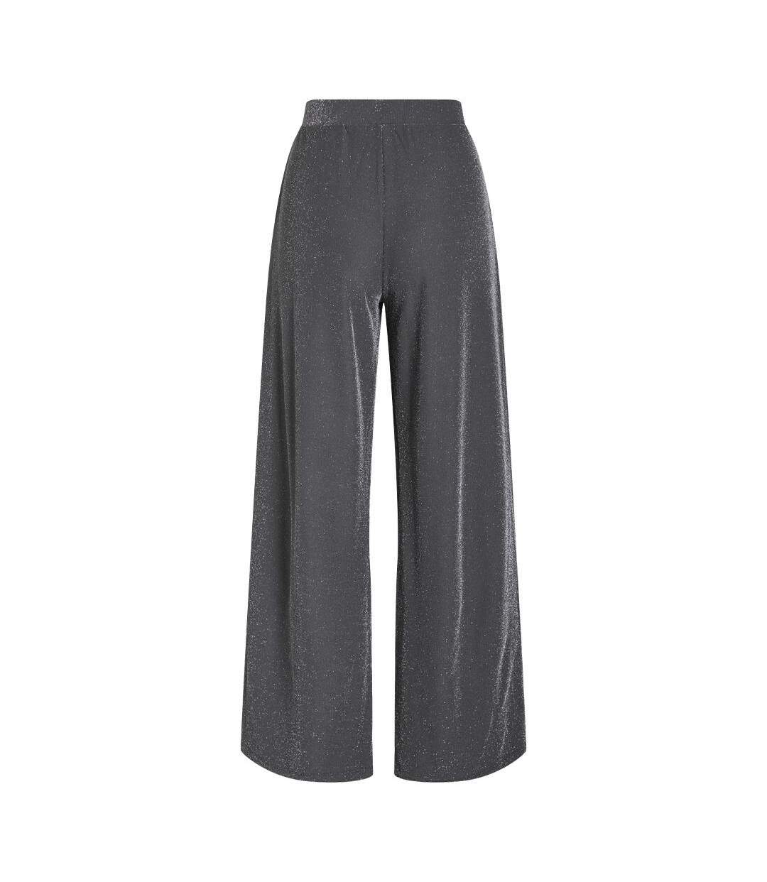 Pantalon fluide gris femme vila vieleinas-2