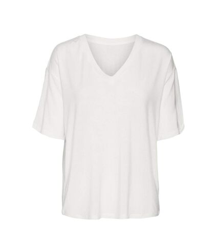 T-Shirt Blanc Femme Vero Moda Hira - L