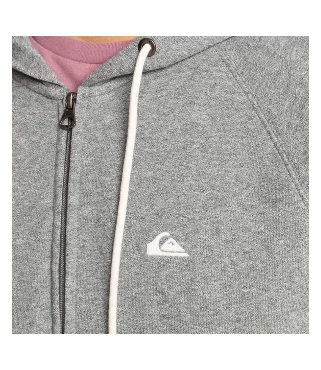 Sweat zippée grise homme quiksilver essentials - m-3