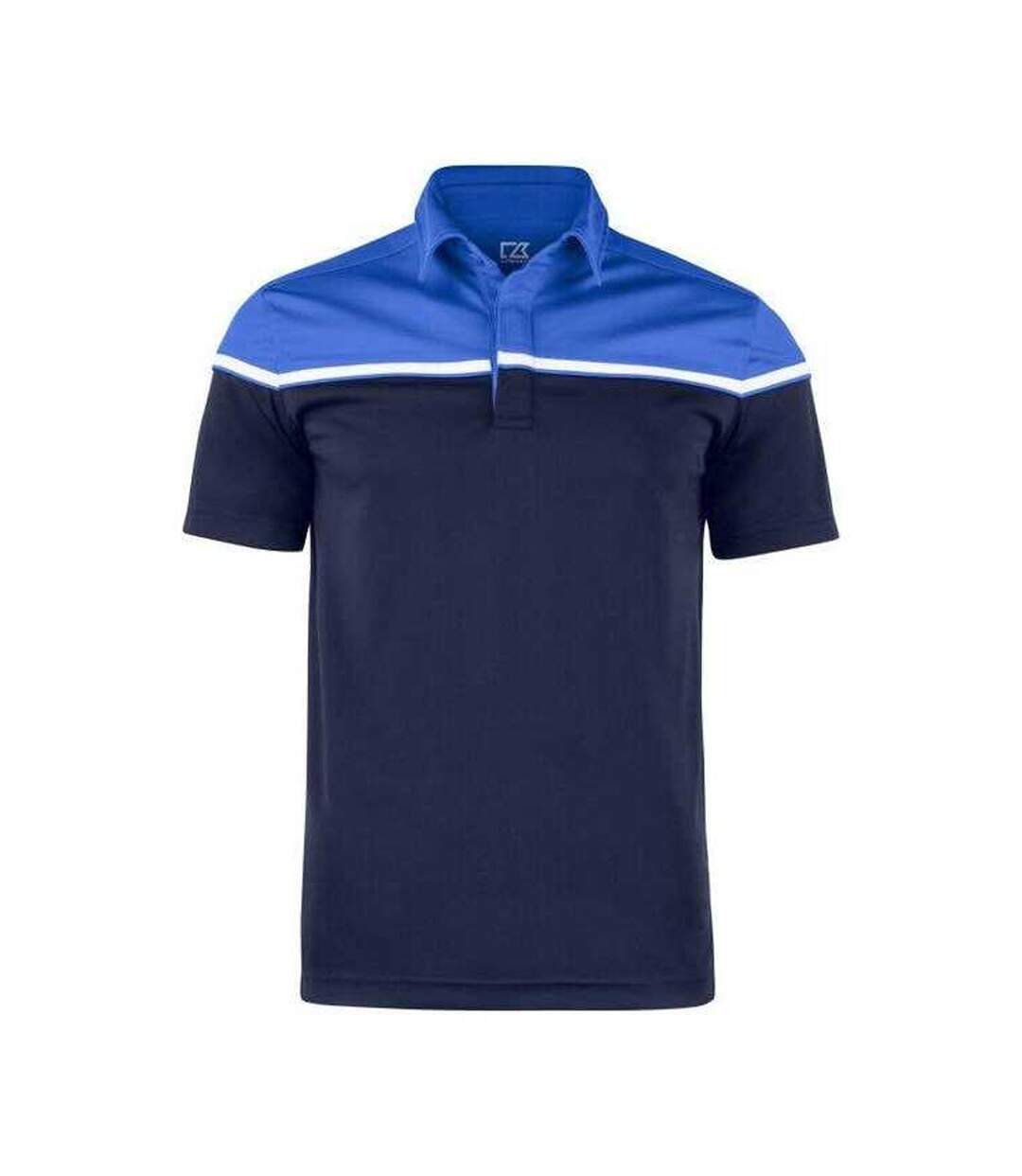 Polo Motif/style Blocs De Couleurs Seabeck Homme Bleu Marine Foncé Bleu Roi Cutter & Buck-1