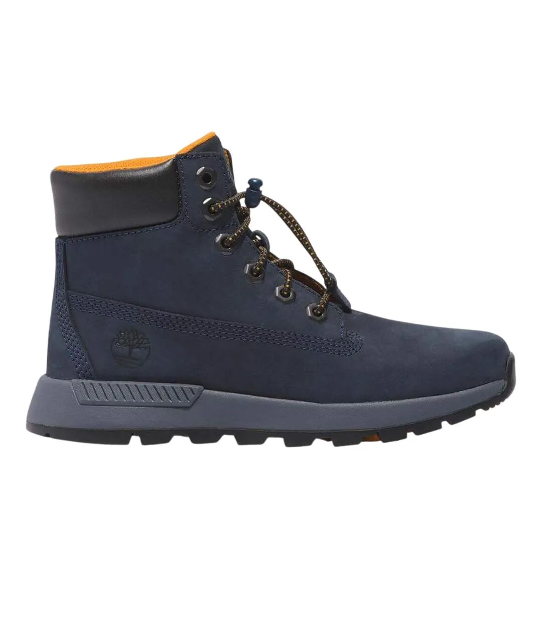 Womens/ladies Killington Trekker Leather Mid Calf Trainers Navy Timberland-1