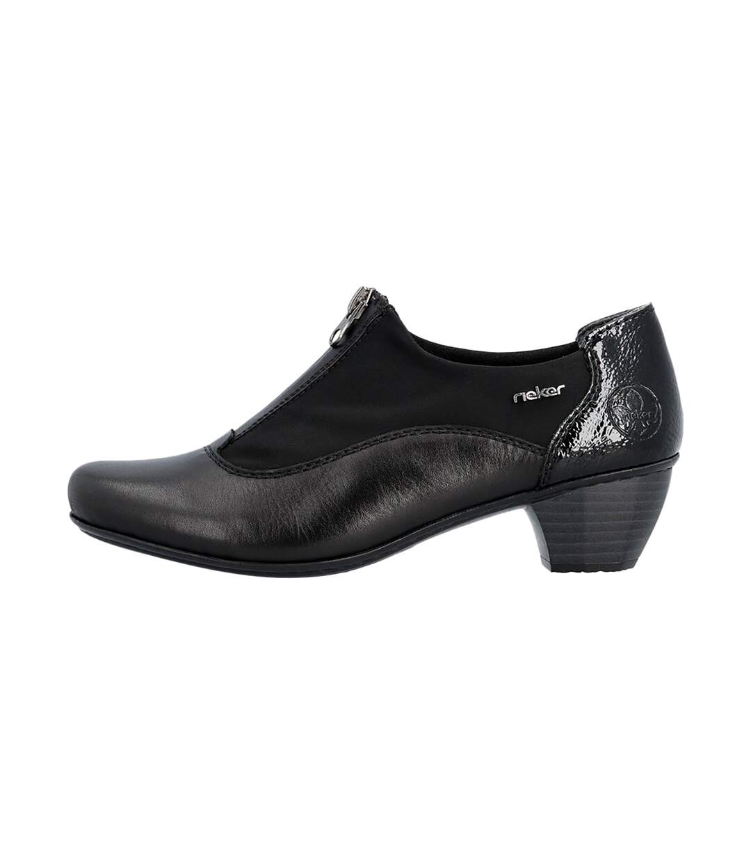 Mocassin Cuir à Talon Rieker-1