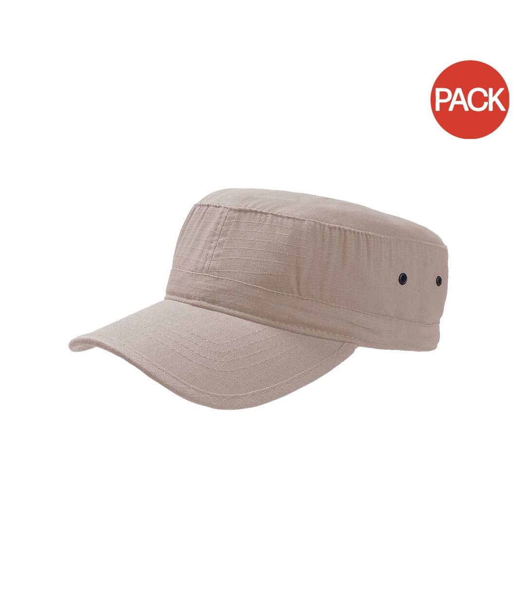 Lot de 2  casquettes militaire adulte beige Atlantis-1