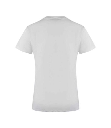 Womens/ladies Love Logo Cotton Casual T-shirt White Love Moschino