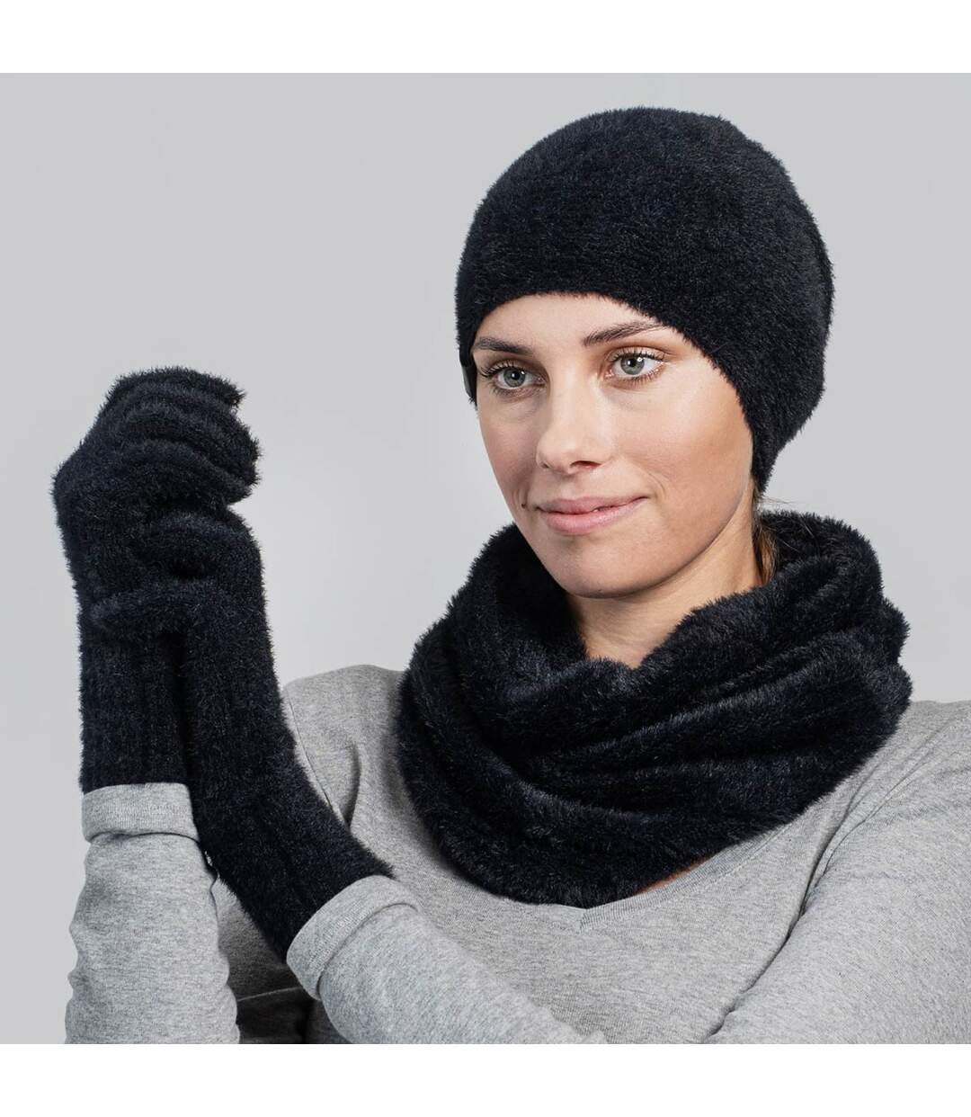 Ensemble Snood gants bonnet Etama  - Fabriqué en UE