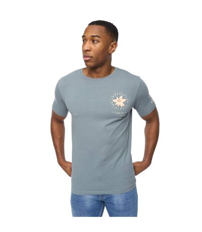 Mens flowers t-shirt blue Crosshatch