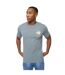 Mens flowers t-shirt blue Crosshatch-1