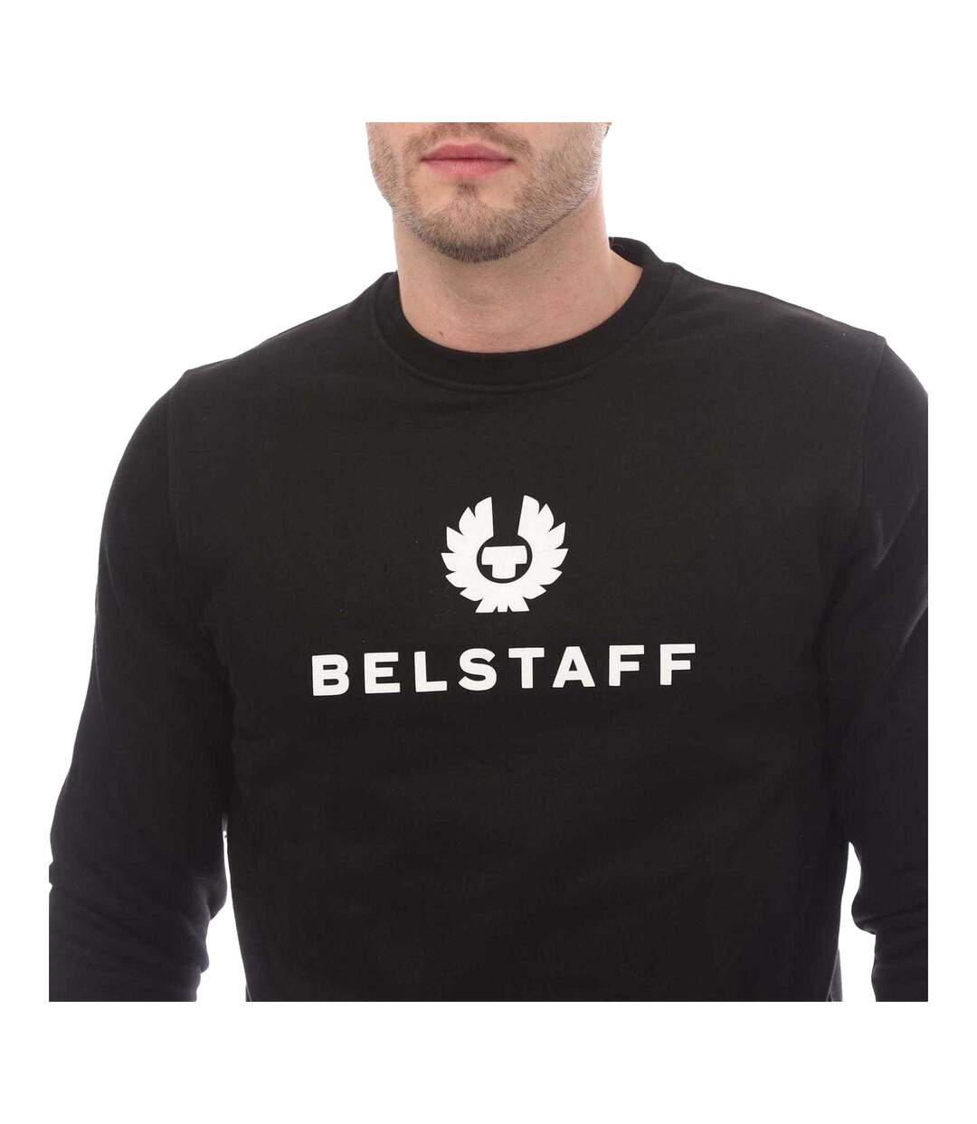 Sweat Signature Homme Noir Blanc Belstaff-4