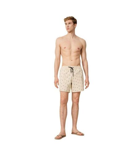 Short De Bain Motif/style Palmier Homme Beige Outhorn
