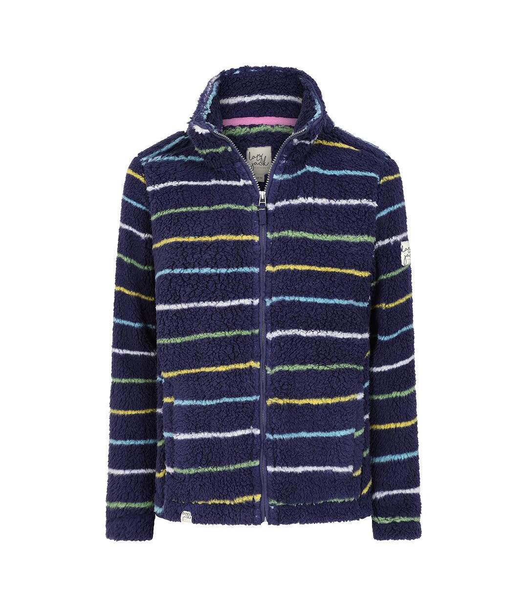 Veste Polaire Femme Blau Marine Vert Lazy Jacks-1