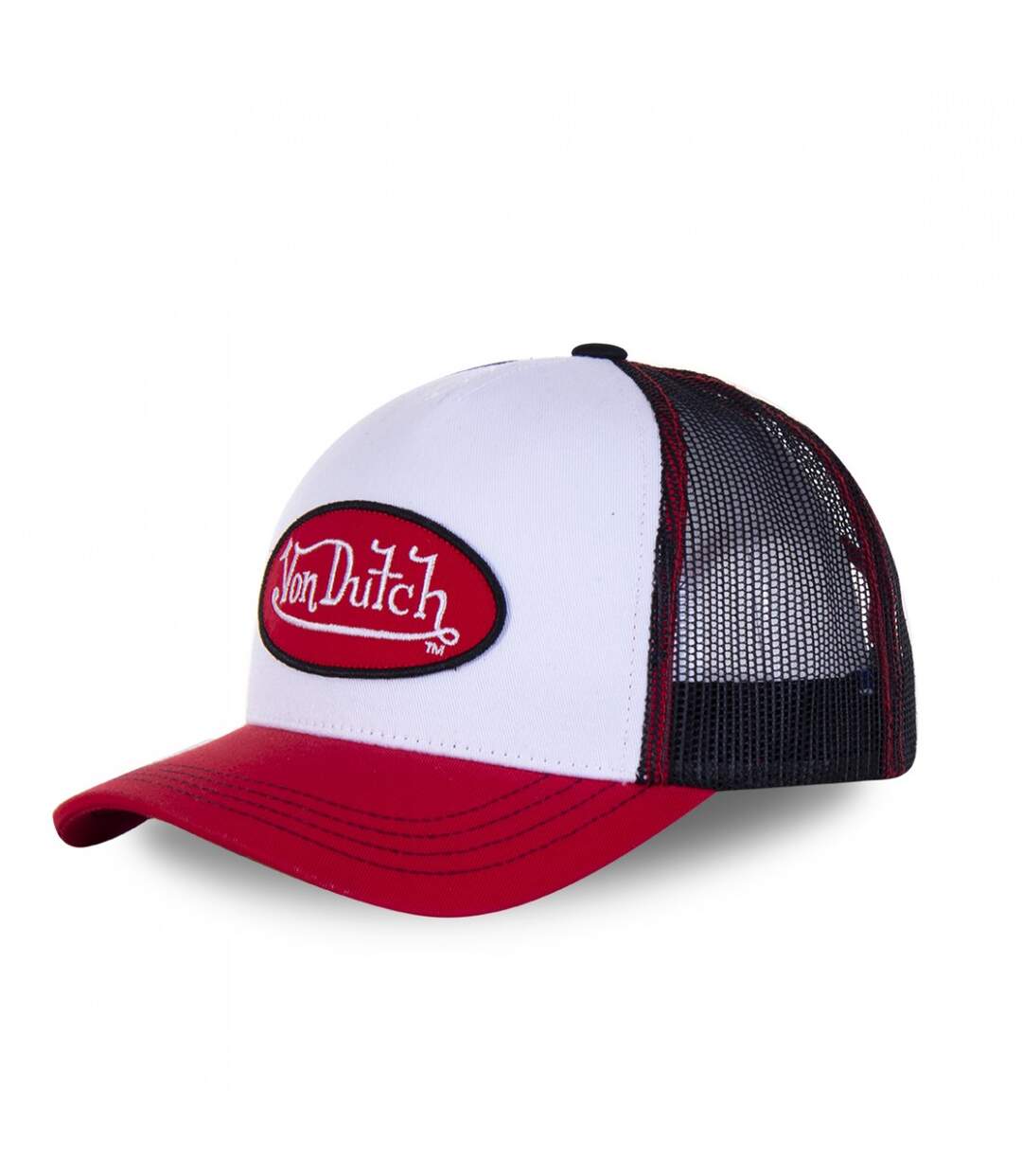 Casquette homme baseball Col Blanc et Rouge