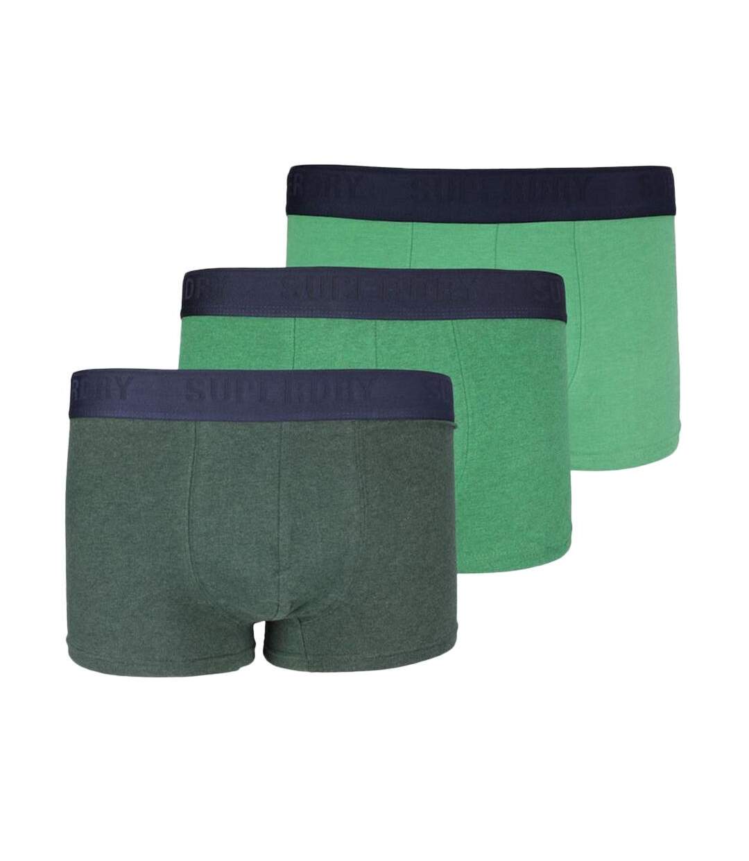 X3 Boxers Vert Homme Superdry Trunk - XL-1