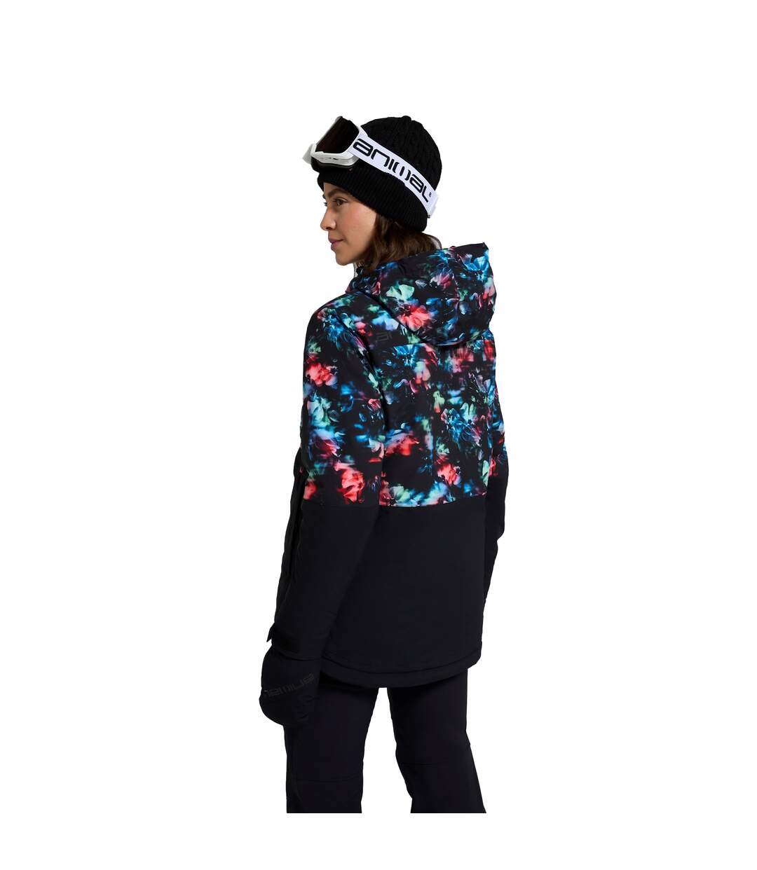 Blouson de ski edge femme corail Animal