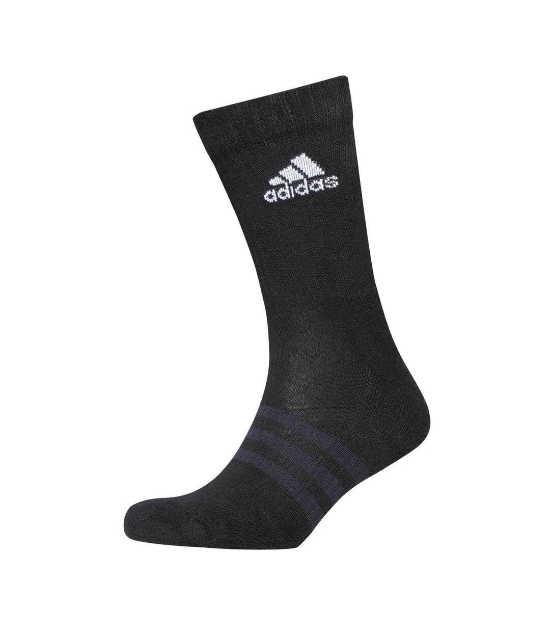 Lot De 3  Chaussettes Motif/style Logo Femme Gris Chiné Adidas-2