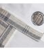 Aviemore checked pattern ringtop curtains/drapes 46 x 72ininch natural Riva Home