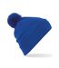 Bonnet Pom Pom Original Bleu Roi Vif Beechfield-1