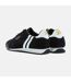 Mens Dijon Suede Running Trainers Black White Patrick-3