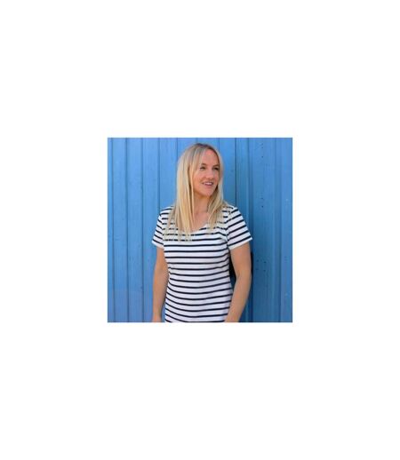 Robe T-shirt Motif/style Rayé Femme Bleu Mer Lazy Jacks