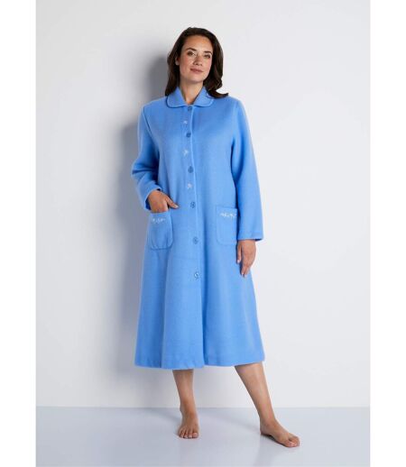 Peignoir robe de chambre brodé en Courtelle