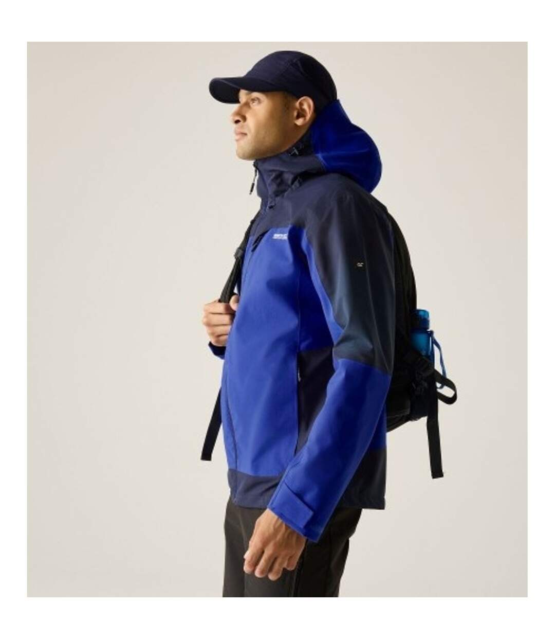 Veste Imperméable Extensible À Capuche Highton Homme Bleu Bleu Marine Regatta-1