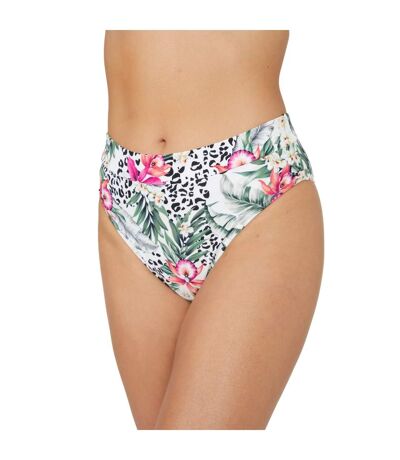 Gorgeous Womens/Ladies Jungle Mid Rise Bikini Bottoms (Multicolored) - UTDH5573