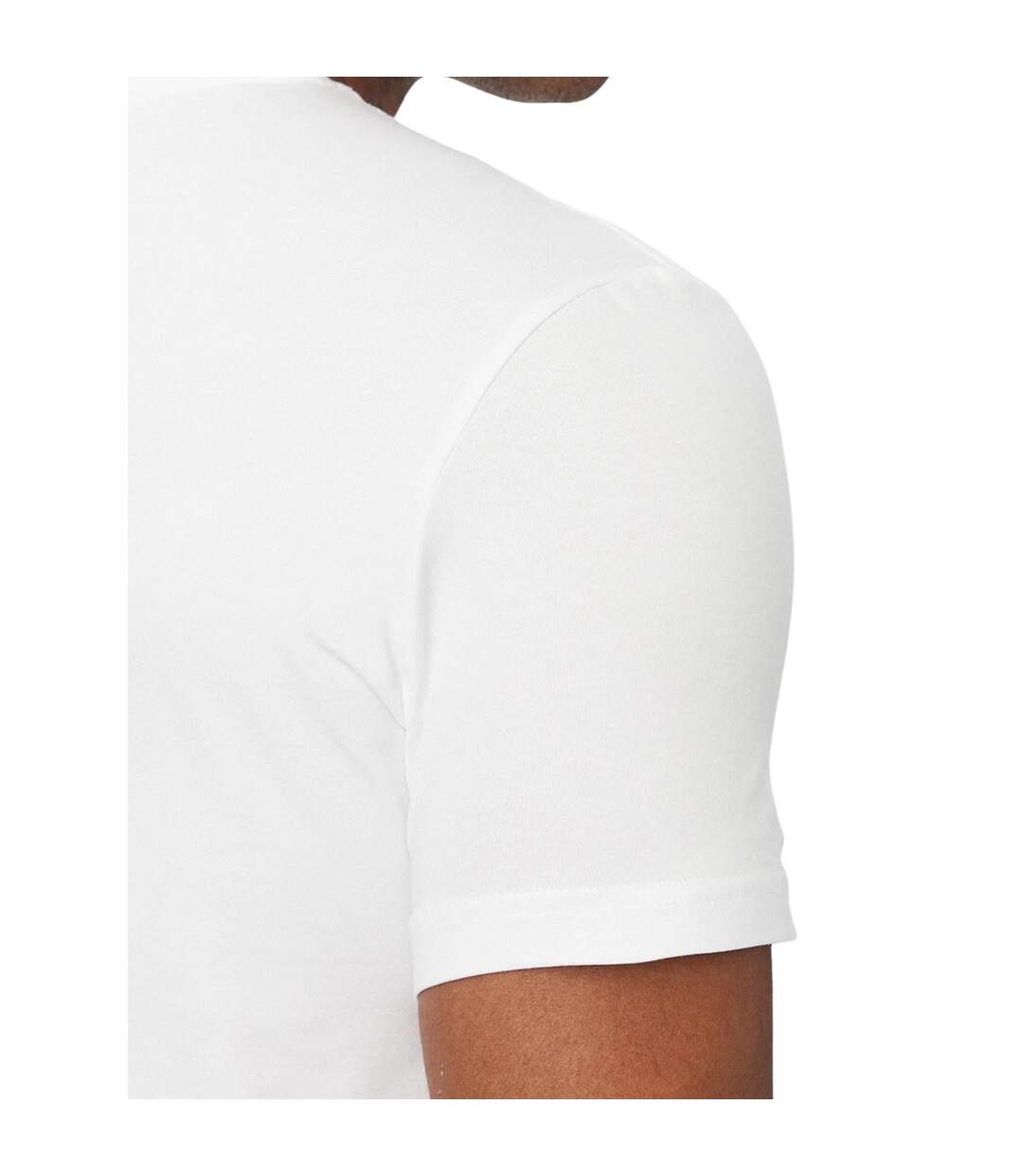 Mens Cotton Extra-slim T-shirt Pure White Guess-4