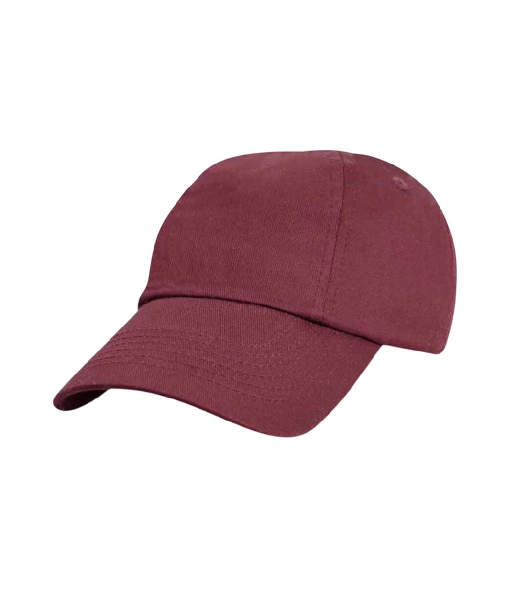 Casquette à profil bas en coton pour enfants bourgogne Result Headwear-1