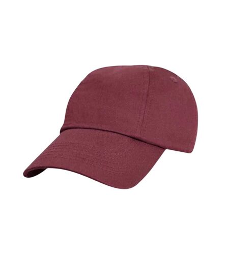Casquette à profil bas en coton pour enfants bourgogne Result Headwear