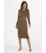Robe pull chaude courte imprimé léopard-1