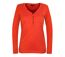 Tee-shirt MAYFLOWER NATALI1 orange à col V boutonné : l'énergie du pur coton-5