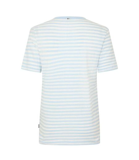 Polo Manches Courtes Motif/style Détail Contrasté Homme Bleu Pastel Boss