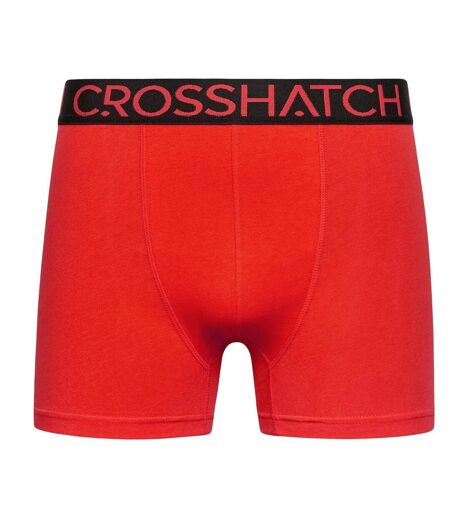 Pack of 3  Mens highlighter boxer shorts  green/red Crosshatch