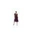 Robe Mi-longue Motif/style Paillette Femme Rouge Rose Deluxe-1