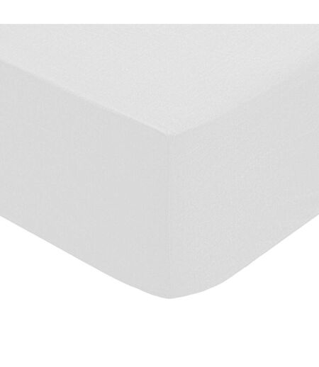 Drap Housse 2 Personnes Percale 160x200cm Blanc