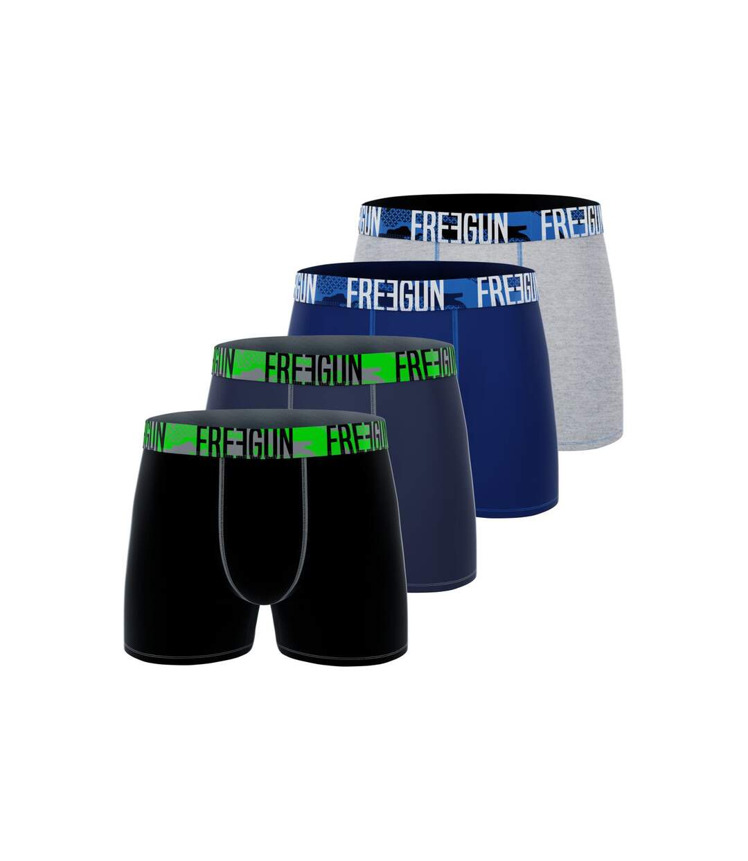 Lot de 4 boxers homme en coton Freegun-1