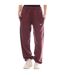 Womens/ladies Spray Helvetica Cuffed Sweatpants Burgundy Off White-1