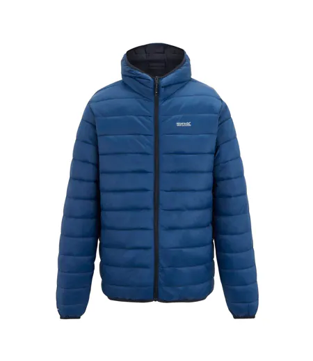 Mens Marizion Baffled Hooded Padded Jacket Aviator Blue Regatta