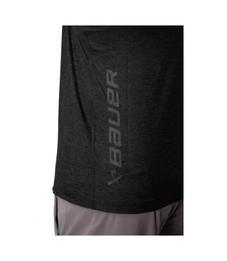 T-shirt Tech Homme Noir Bauer