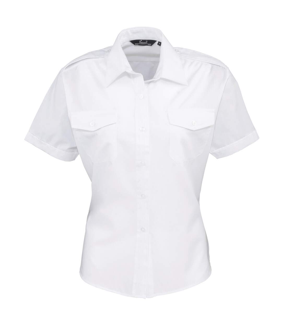 Pilote chemise à manches courtes femme blanc Premier-1