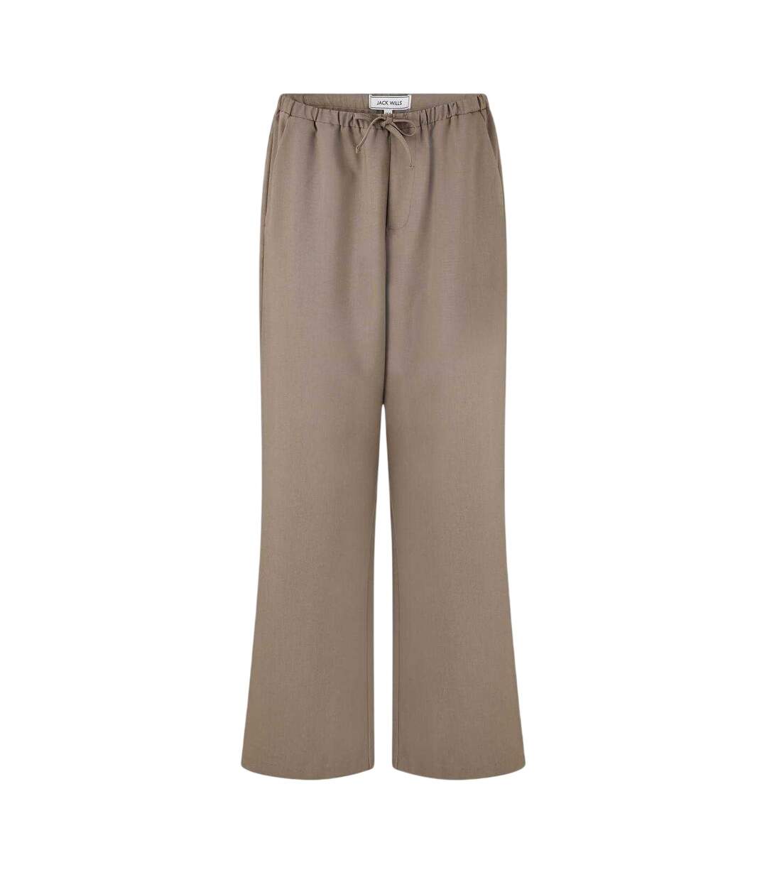 Womens/ladies Pinstripe Wide Leg Chinos Taupe Jack Wills-1