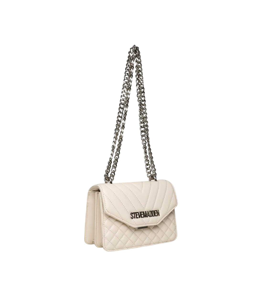 Chain Strap Crossbody Bag One Size Bone Steve Madden-4
