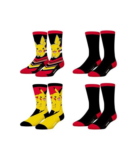 Lot de 4 paires de chaussettes homme Pokemon Freegun