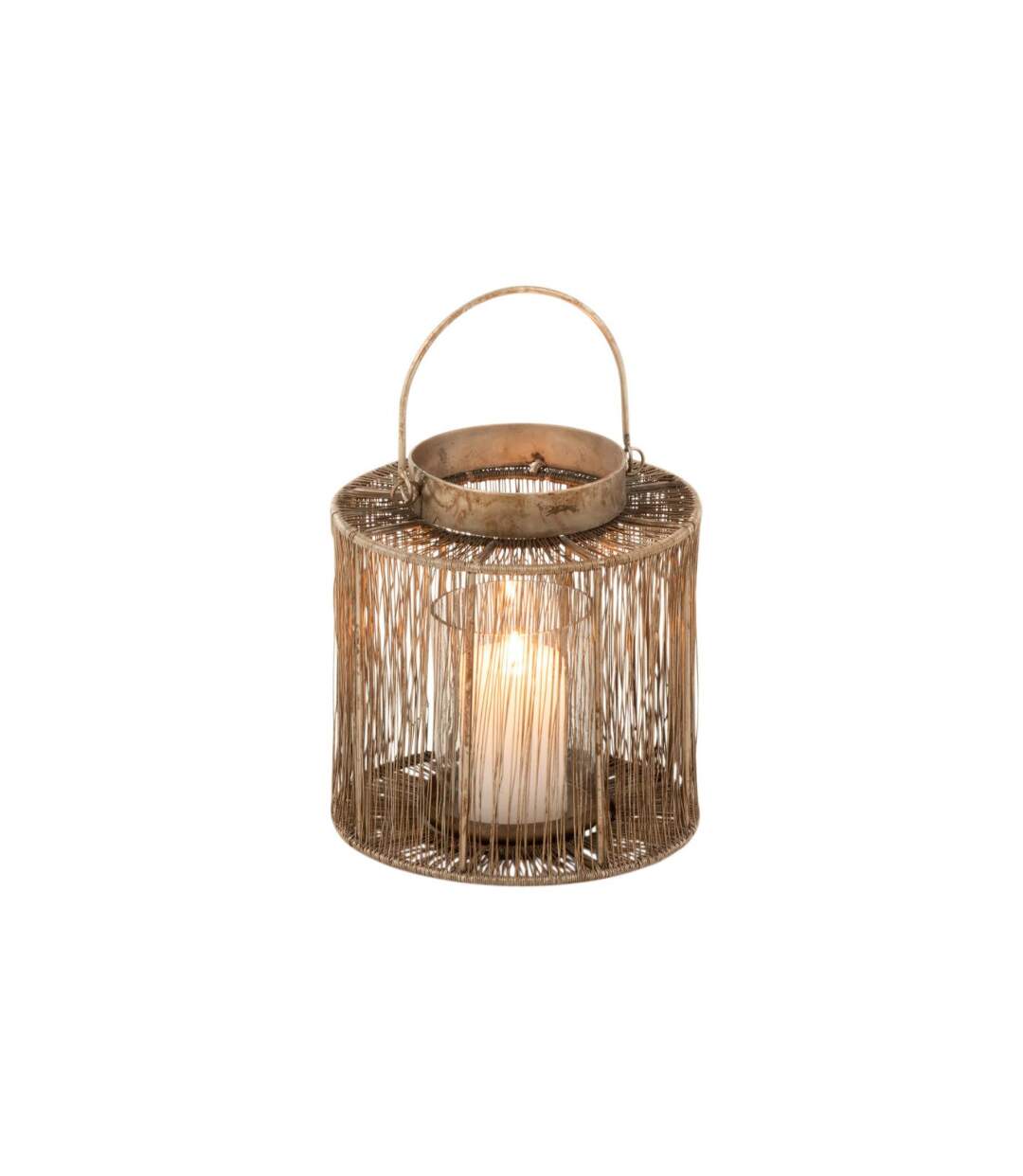 Lanterne Vintage en Métal Freyo 27cm Bronze-2