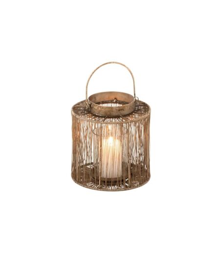 Lanterne Vintage en Métal Freyo 27cm Bronze