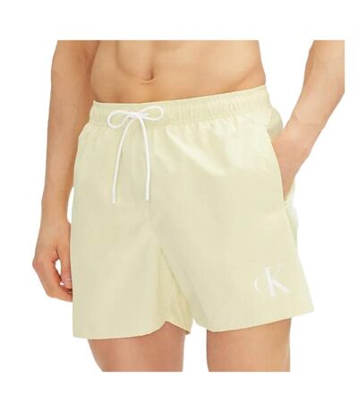 Short de bain jaune homme calvin klein jeans drawstring - l