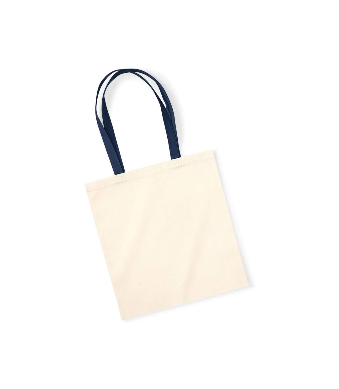 Earthaware Organic Bag For Life Contrast Tote Bag One Size Natural French Navy Westford Mill-2